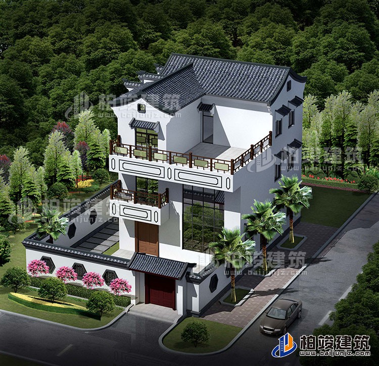 湛江李總帶圍牆別墅定製設計