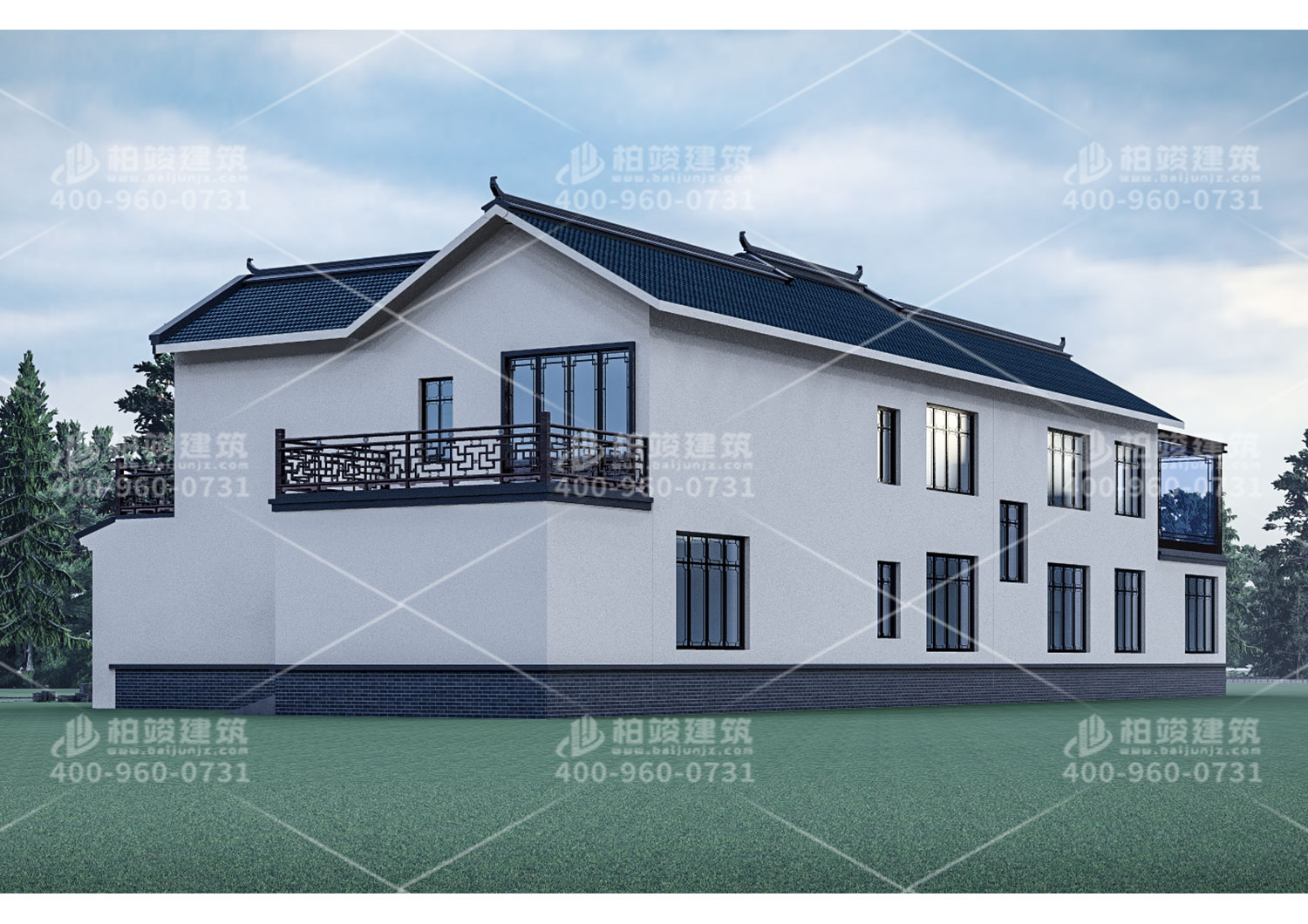 四川省巴中市王總定製的二層庭院別墅，風景宜人看過的人都愛不釋手。