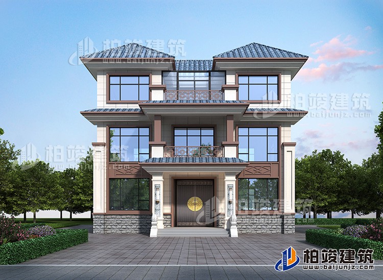 江西省餘幹區定製設計的自建房設計圖紙，很多人選擇的款式。