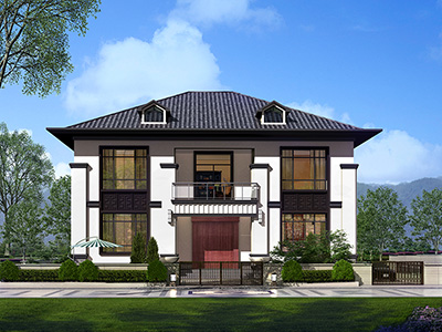 農村別墅的設計圖紙和效果圖，美麗家園。
