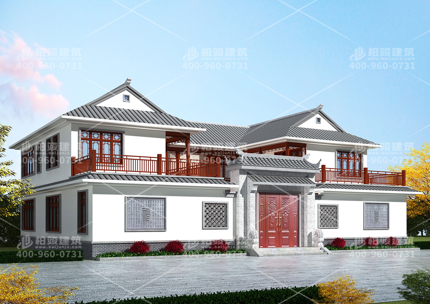 安鄉梅總定製四合院別墅設計圖。