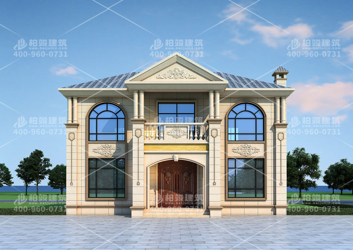 二層小別墅建築設計圖，全套經典圖紙。