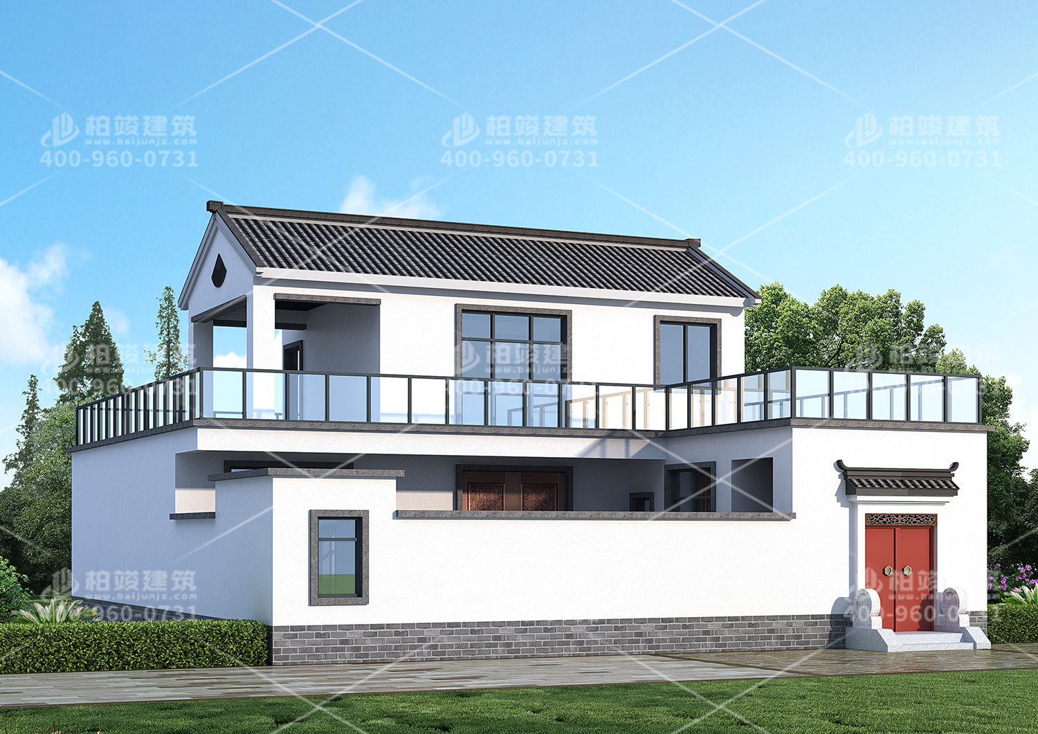 二層房屋設計圖，中式風格設計