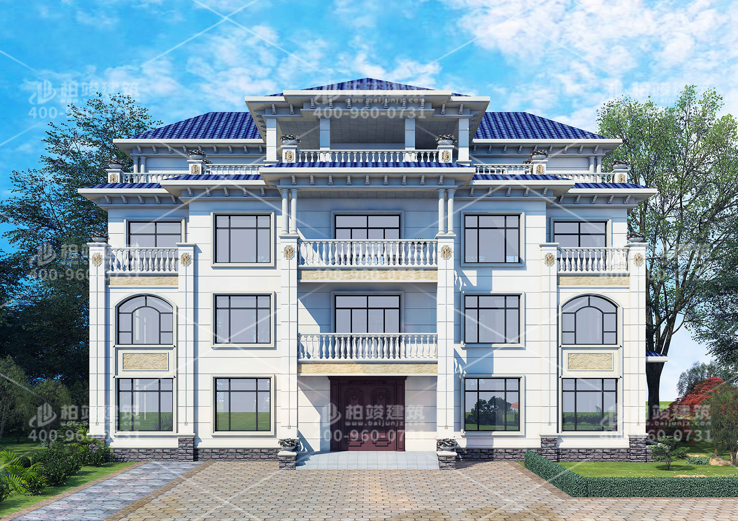 四層超級豪華別墅，建築好全村羨慕。