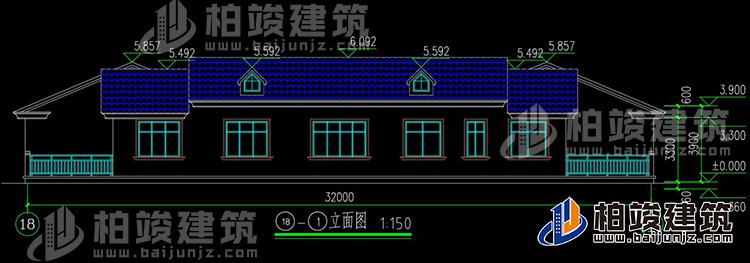 背立麵圖