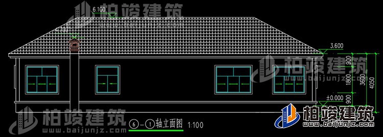 背立麵圖