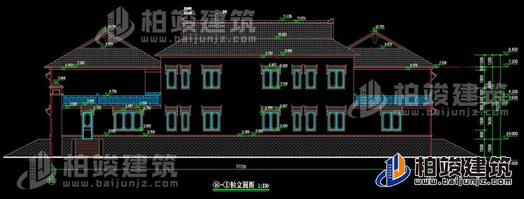 背立麵圖