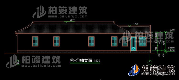背立麵圖