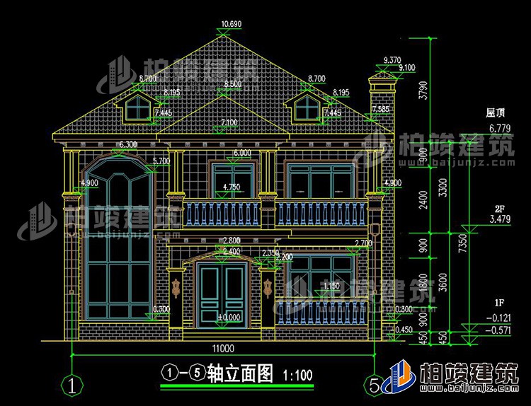 農村二層別墅圖片大全 新款BZ2563-簡歐風格