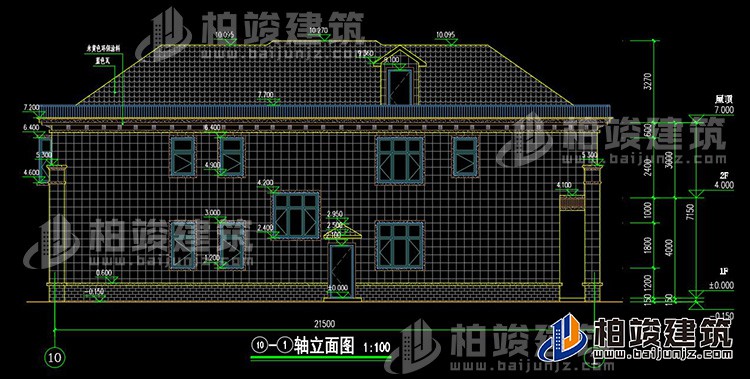 背立麵圖
