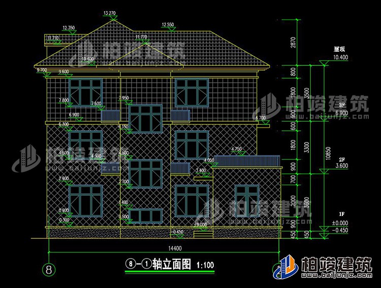 背立麵圖