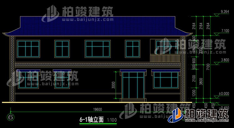 背立麵圖