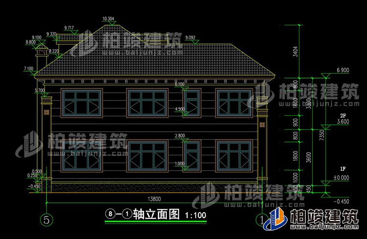 背立麵圖