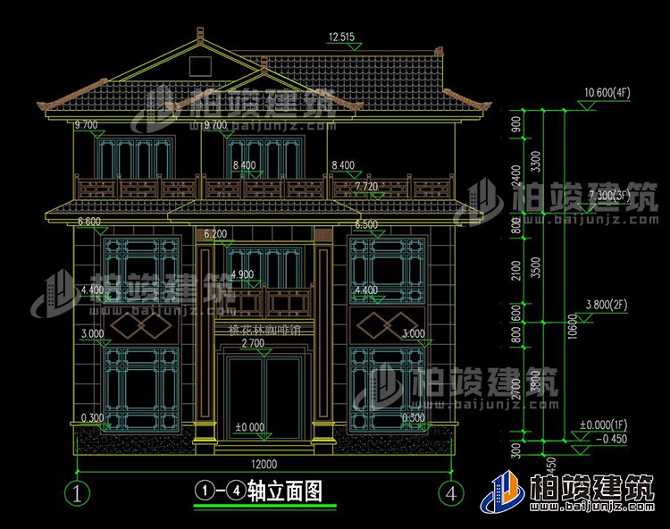 正立麵圖