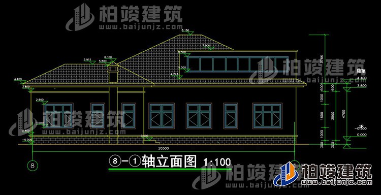 背立麵圖