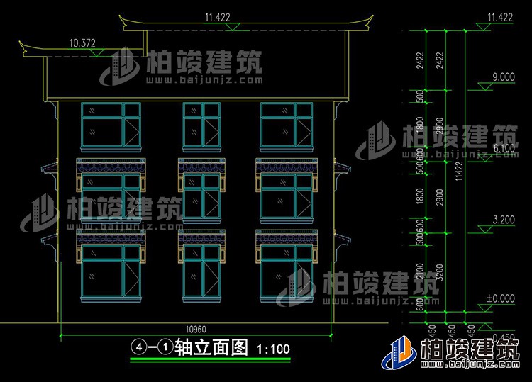 背立麵圖