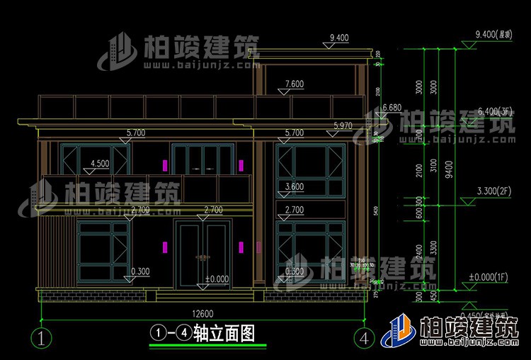 正立麵圖