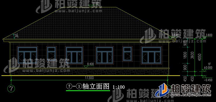 背立麵圖
