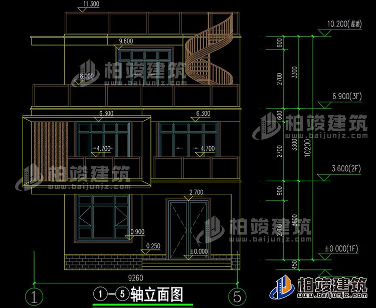 正立麵圖