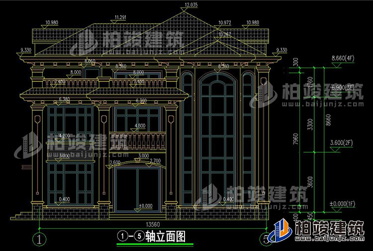 正立麵圖