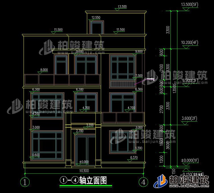 正立麵圖
