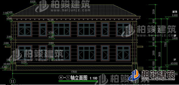 背立麵圖